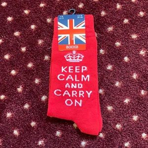 BRAND NEW Keep Calm and Carry On England socks